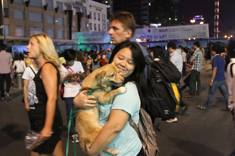 Người dân TP.HCM xuống đường tận hưởng thời khắc giao thừa ảnh 9